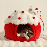 Cute strawberry cat bed